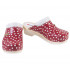 Zdravotné topánky FPU10 Červené s bodkami
